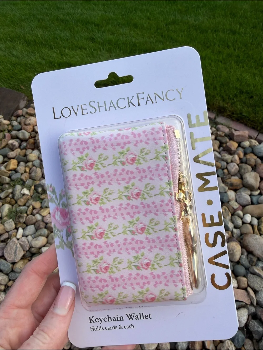LoveShackFancy x Target blooming heirloom zipper coin pouch